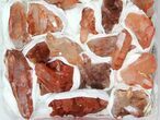 Lot: Natural, Red Quartz Crystal Clusters - Pieces #101522-1